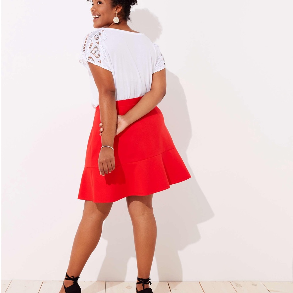 Loft red skirt.